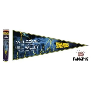 Back to the Future Felt Pennant Welcome To Hill Valley