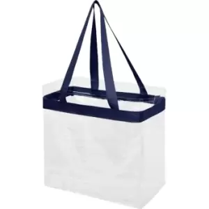 Bullet Hampton Tote (30.5 x 15.2 x 30.5 cm) (Navy/Transparent)