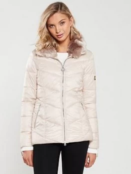 Barbour International Nurburg Quilted Jacket - Oyster