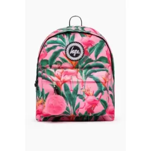 Hype Rainforest Flamingo Backpack (One Size) (Pink/Orange/Green)