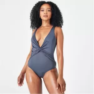 Biba Icon Plunge Swimsuit - Blue