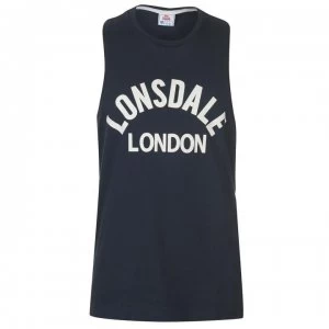 Lonsdale Muscle Vest Mens - Navy