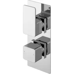 Windon Thermostatic Concealed Shower Valve Dual Handle - Chrome - Nuie