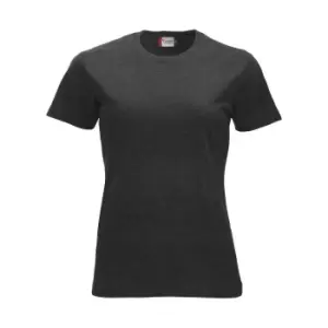 Clique Womens/Ladies New Classic Melange T-Shirt (XXL) (Anthracite)