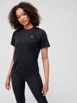 adidas Run Icons 3 Bar Tee - Black Size M Women