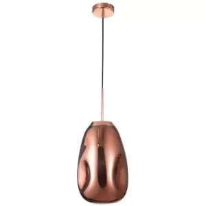 Merano - Granby 22cm Pendant Ceiling Light Copper Metal Handmade Copper Glass LED E27