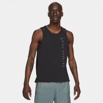 Nike Miler Run Division Mens Hybrid Running Tank - Black