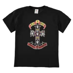 Official Guns and Roses Tee Shirt Junior - Black