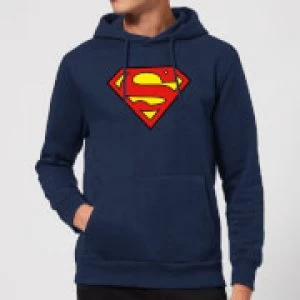 Justice League Superman Logo Hoodie Navy