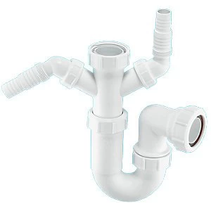 McAlpine WM11 Sink P Trap & Twin Nozzles - 38mm