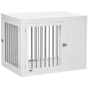 Pawhut Furniture-style Dog Crate w/ 2 Lockable Doors - Medium/Large