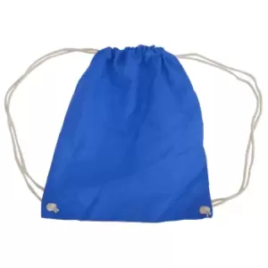 Westford Mill Cotton Gymsac Bag - 12 Litres (Pack of 2) (One Size) (Bright Royal)