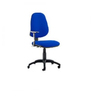 Task Office Chair Eclipse III Lever Blue Fabric With Height Adjustable Arms