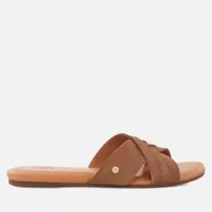 UGG Womens Kenleigh Suede Mules - Chestnut - UK 3