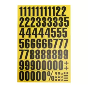 Magnetic Number Set - 17mm (Yellow)