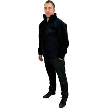 F400 Medium Black Microfleece Jacket - Tuffsafe