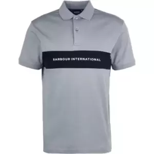 Barbour International Bar Polo Shirt - Grey