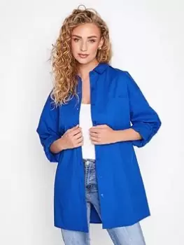 Long Tall Sally Cobalt Oversized Shirt, Blue, Size 12, Women