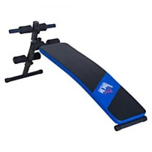 HOMCOM Sit-up Workout Bench, Steel-Black/Blue