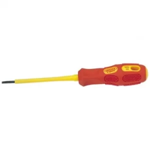 Draper VDE Approved Fully Insulated Plain Slot Screwdriver, 2.5 x 75mm (Sold Loose)