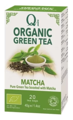 Qi Organic Green Tea & Matcha 20bag (Case of 6)