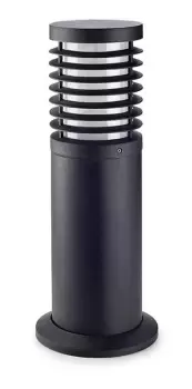 Nott 1 Light Small Outdoor Bollard Light Black IP65, E27