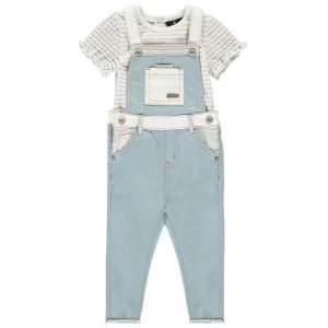 Firetrap Dungaree Set Baby Girls - Light Wash