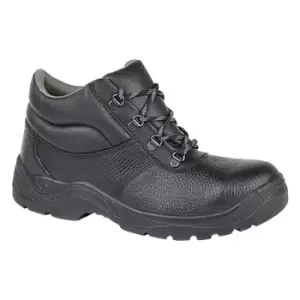 Grafters Mens Padded Collar D-Ring Chukka Safety Boots (6 UK) (Black)
