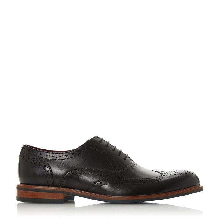 Dune Black 'Pollodium' Heavy Brogue Shoes - 6