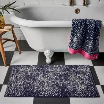 Joules Spot Bath Mat - Navy