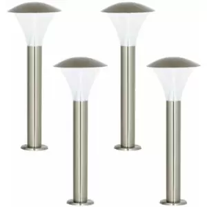 4 PACK Outdoor Footpath Downlight Lamp Steel 6W Bright Driveway Light Post Path