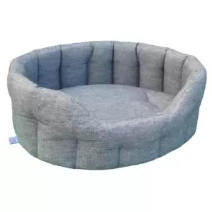 P&L Oval Basket Dog Bed XL Grey