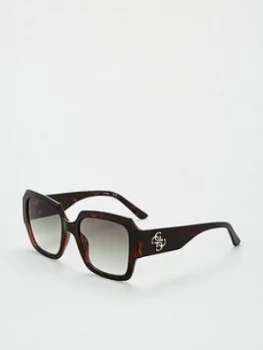 Guess Square Sunglasses - Havana