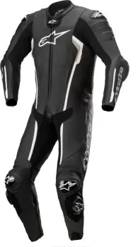 Alpinestars Missile V2 One Piece Motorcycle Leather Suit, black-white, Size 56, black-white, Size 56