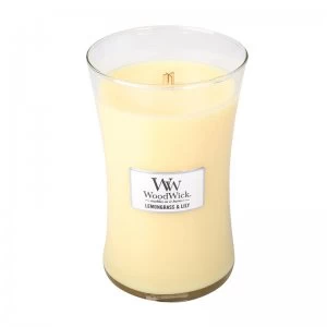 WoodWick Lemongrass and Lily Large Jar Candle 609.5g