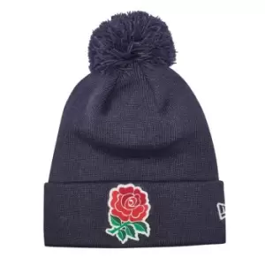 New Era England Cuff Bobble Hat - Blue