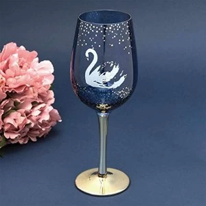 Marvellous Mum Swan Wine Glass with Gold Electroplating