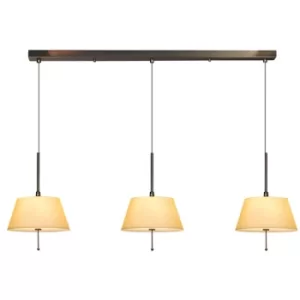 Brezil 3 Light Straight Bar Pendant Ceiling Light Bronze