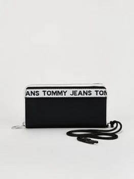 Tommy Jeans Logo Ziparound Purse - Black