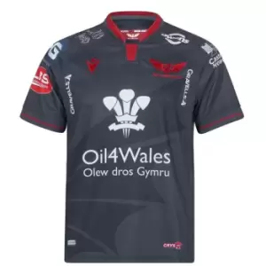 Macron Scarlets Alternate Shirt 2021 2022 - Silver