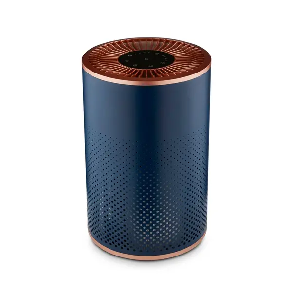 Desktop Blue and Rose Gold Air Purifier Navy