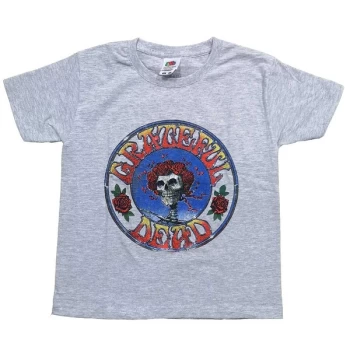 Grateful Dead - Bertha Circle Vintage Wash Kids 9-10 Years T-Shirt - Grey