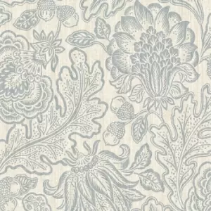 Belgravia Decor Giovanna Trail Blue Textured Wallpaper