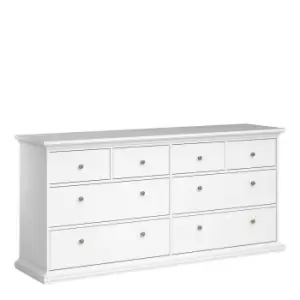 Paris chest of 8 Drawers, white