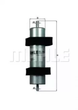 Fuel Filter KL596 78451544 by MAHLE Original