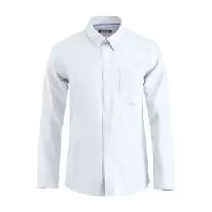 Clique Mens Oxford Formal Shirt (S) (White)