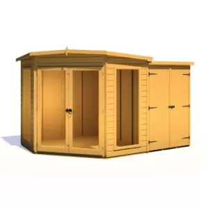 Shire Barclay 7 x 11ft Summerhouse with Side Shed - Garden & Outdoor