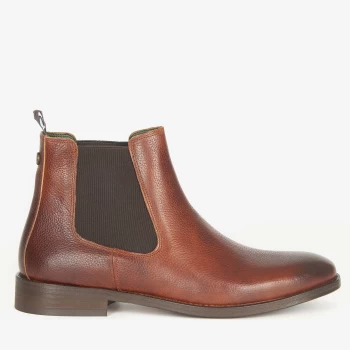 Barbour Mens Bedlington Leather Chelsea Boots - Chestnut Grain - UK 8