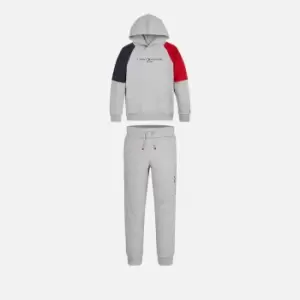 Tommy Hilfiger Boys' Essential Hooded Colorblock Set - Light Grey Heather - 16 Years