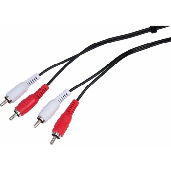 Av:link - 112.048UK 2 X RCA Plugs To 2 X RCA Plugs Lead 1.2m